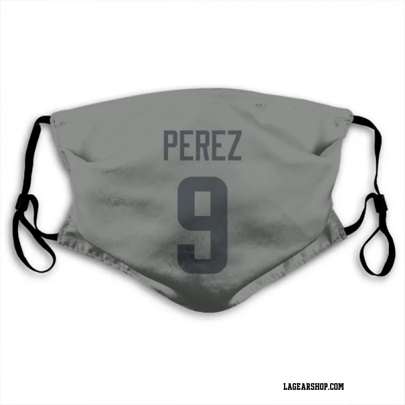 Gray Los Angeles Rams  Luis Perez  Face Mask (With 2 Free PM2.5 Filters)